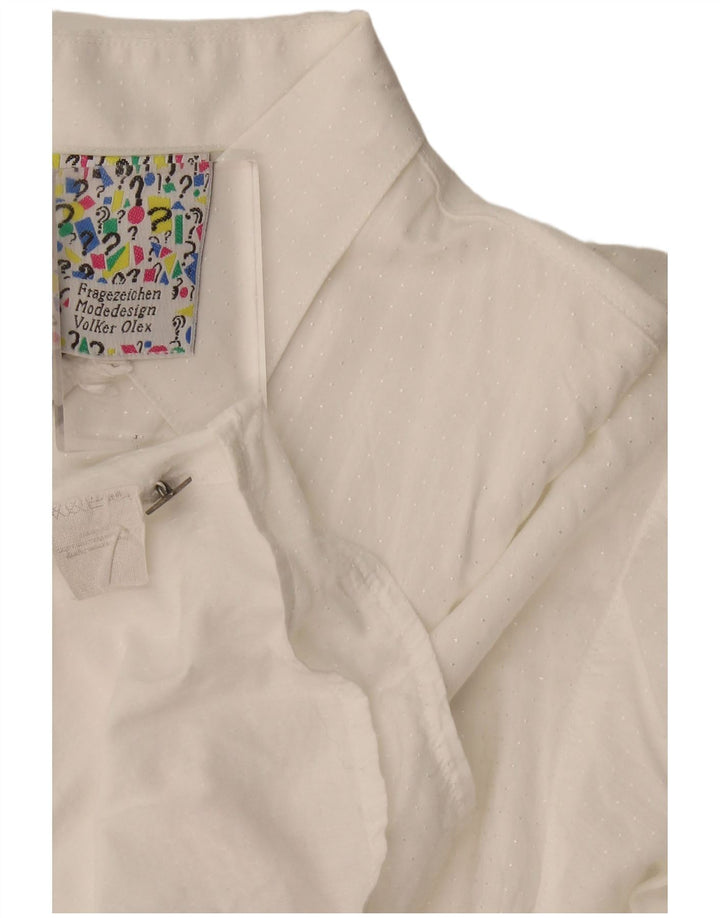 Chemise pull homme vintage grand blanc tacheté