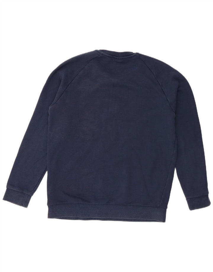 Adidas Sweat-shirt graphique pour homme en coton bleu marine moyen