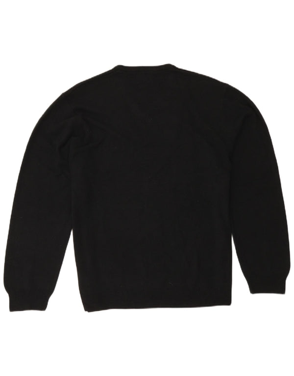 Marks & Spencer Pull coupe classique à col en V pour homme 2XL Noir Acrylique