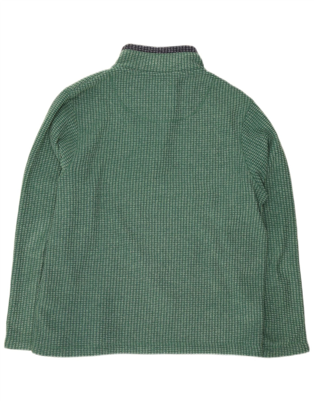 Weird Fish Pull polaire à col zippé pour homme XL Vert Polyester