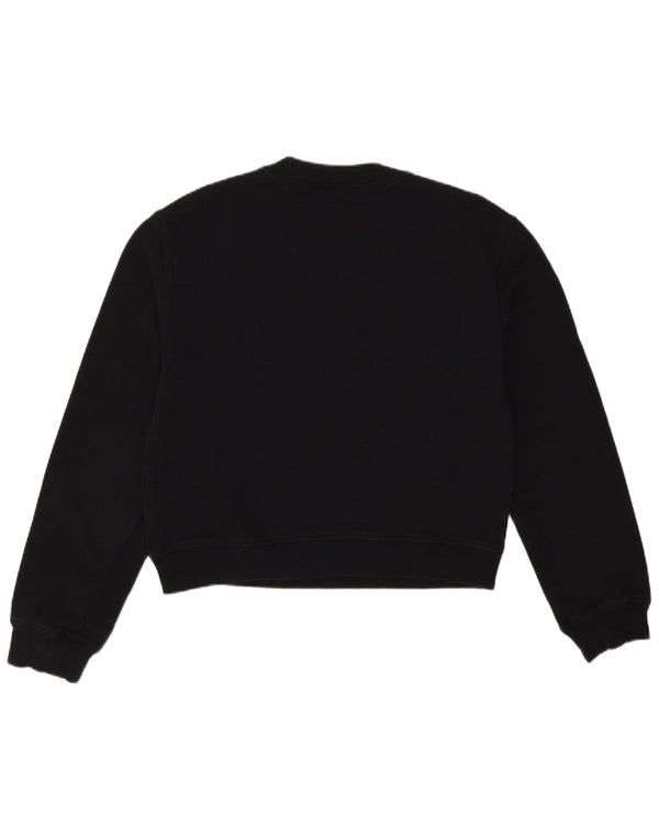 Moschino Sweat-shirt surdimensionné pour femme UK 6 XS Noir Coton