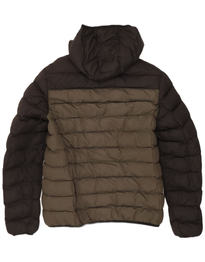 French Connection Veste matelassée pour femme UK 14 Medium Kaki Polyester