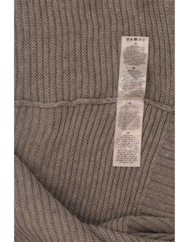 Hobbs Pull Cardigan Ouvert pour Femme UK 14 Coton Gris Moyen