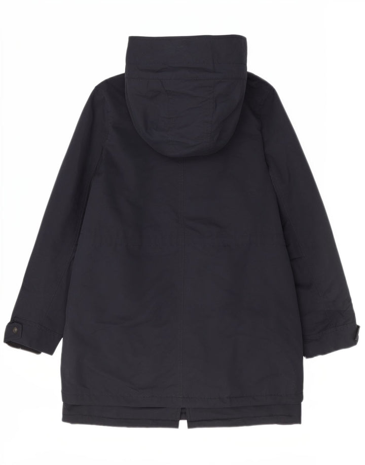 Marks & Spencer Veste à capuche Sherpa Parka pour femme UK 12 Bleu marine moyen