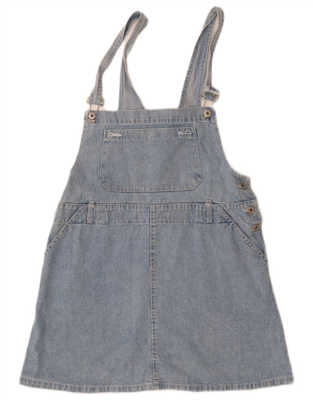 VINTAGE Filles Salopette Jupe En Jean 15-16 Ans W34 Bleu