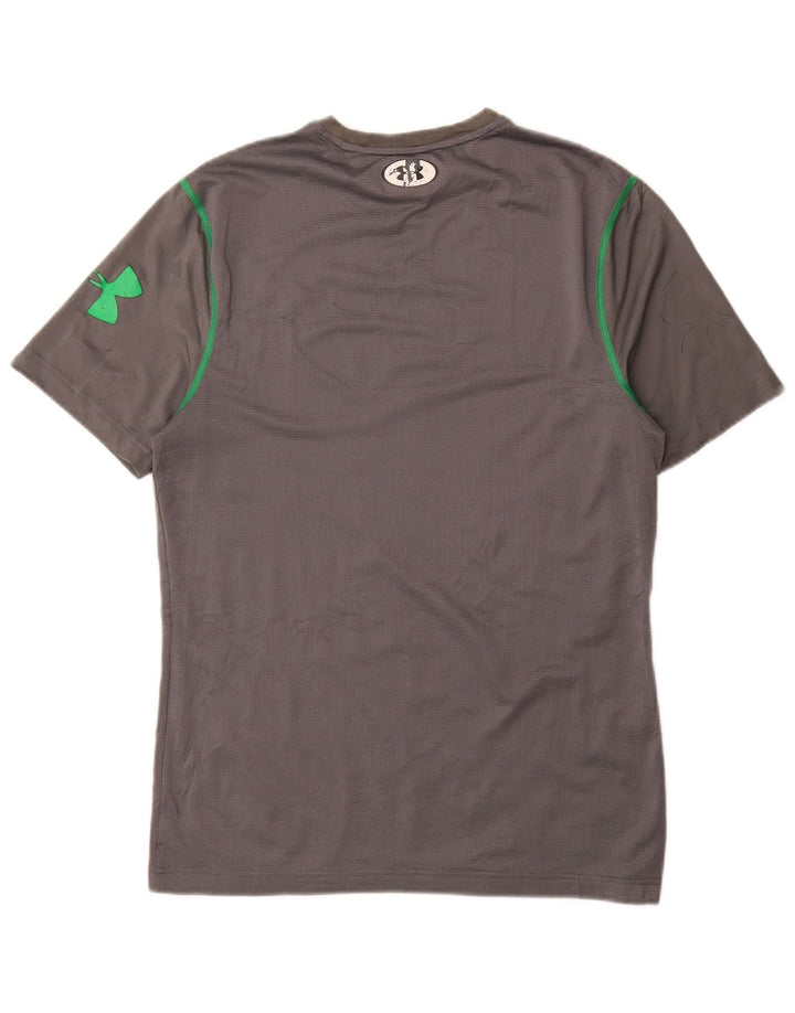 Under Armour Tee-Shirt Heat Gear Homme Gris Moyen Géométrique Polyester