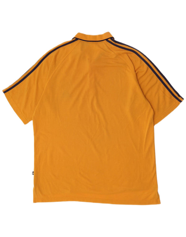 Adidas Polo Homme UK 48/50 XL Jaune Coton
