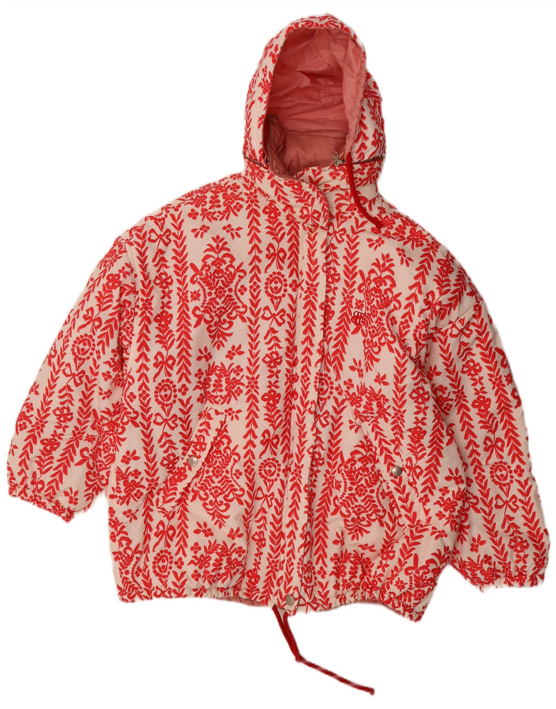 Belfe & Belfe Veste réversible surdimensionnée pour femme IT 44 Rose moyen floral