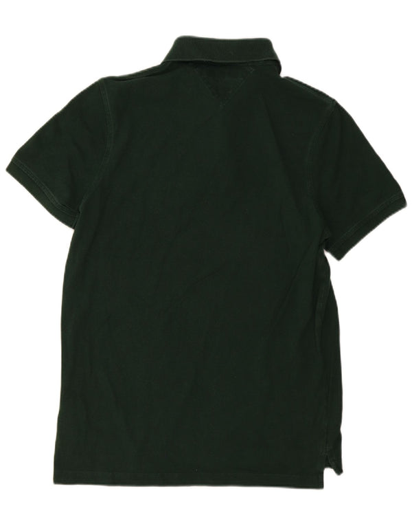 Tommy Hilfiger Polo Slim Fit pour Homme en Coton Vert Large