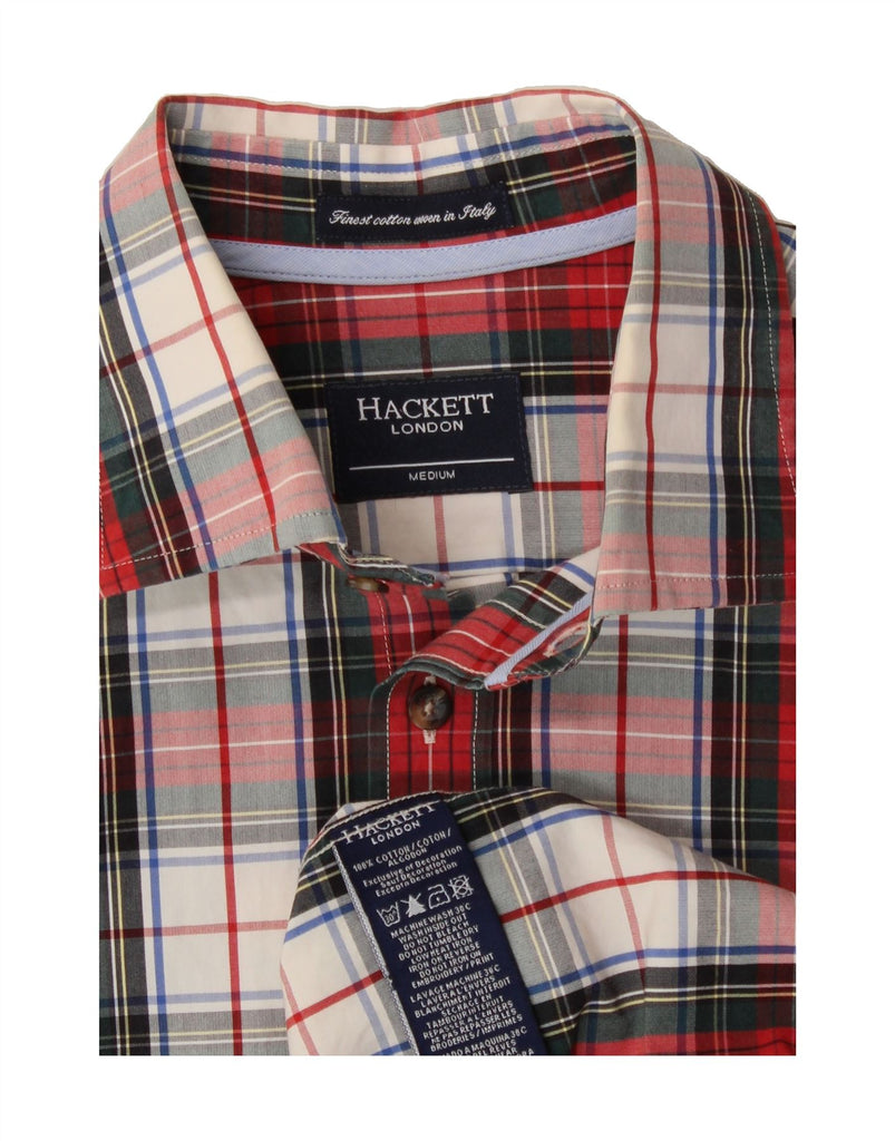 HACKETT Mens Shirt Medium Red Check Cotton Vintage Hackett and Second-Hand Hackett from Messina Hembry 