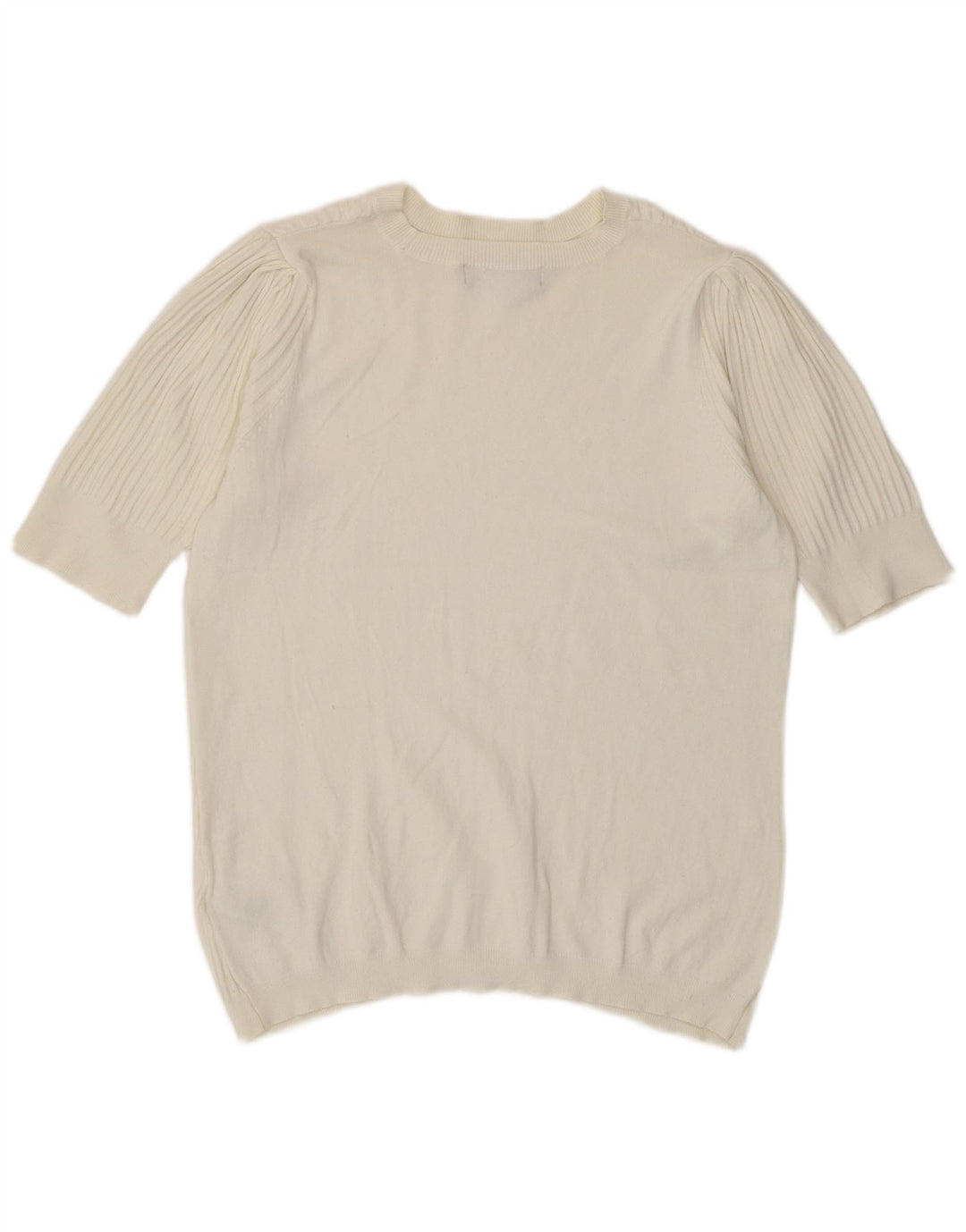 Marks & Spencer Pull col bateau pour femme UK 14 Blanc moyen