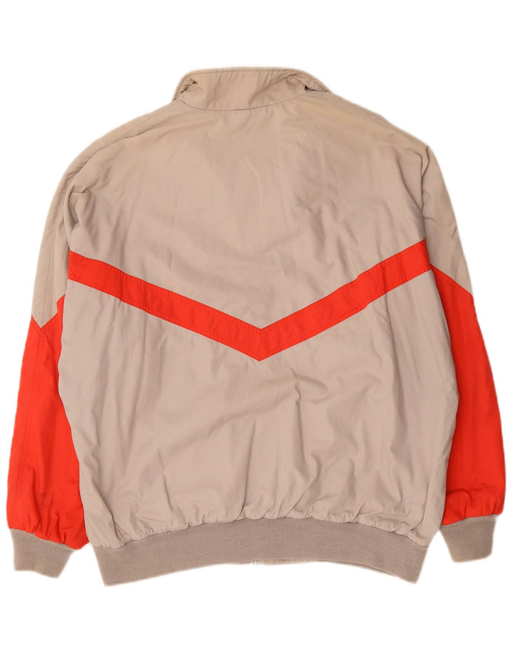 Adidas Veste de survêtement pour homme IT 54 XL Beige Colorblock Polyester