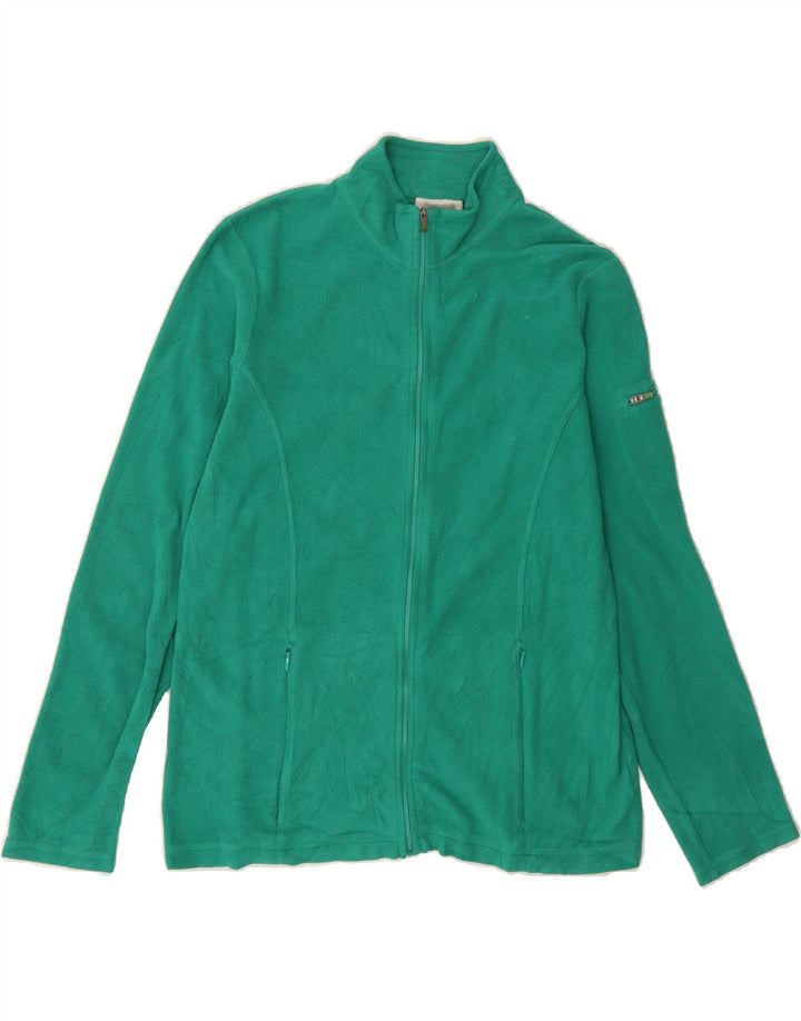 L.L.BEAN Womens Fleece Jacket UK 10 Small Green Polyester Vintage L.L.Bean and Second-Hand L.L.Bean from Messina Hembry 