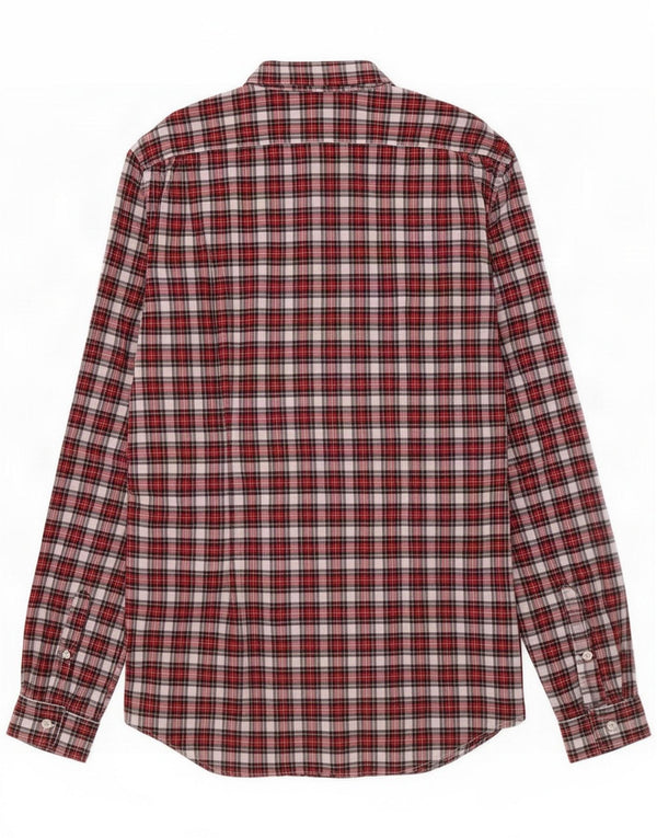 Paul Smith Chemise cintrée pour homme XL en coton à carreaux rouges