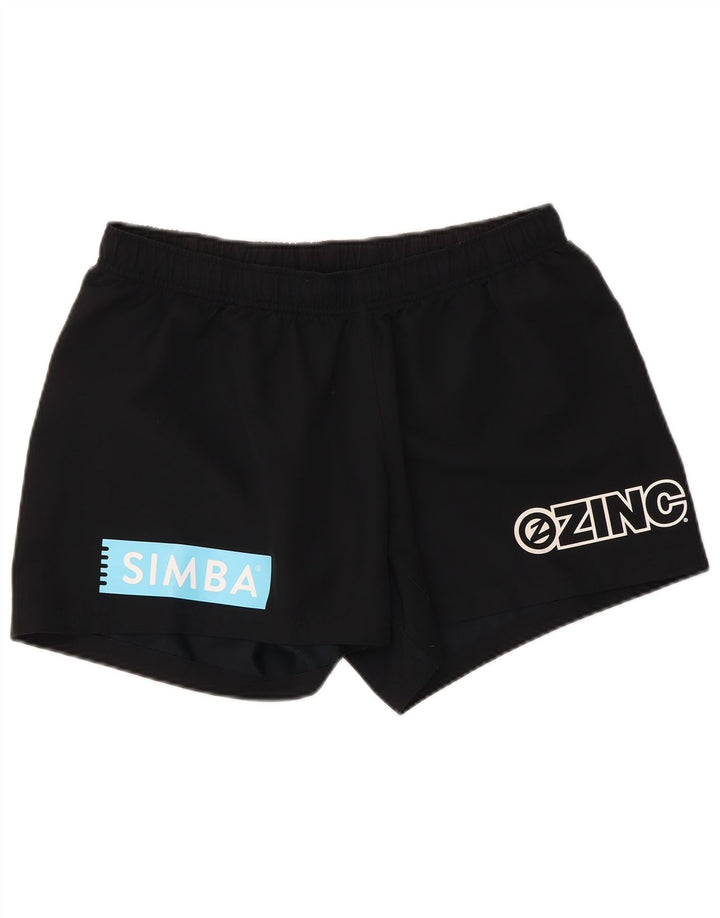 Nike Short de sport graphique pour femme UK 16 Large Noir Polyester