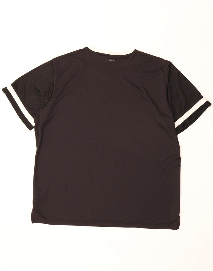 ADIDAS Hommes Climacool T-Shirt Top 2XL Noir Polyester