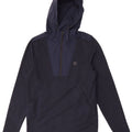 Jack & Jones Pull à capuche à col zippé pour homme Petit bleu marine Polyester