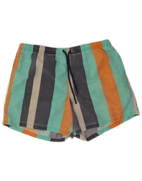 Zara Short De Bain Homme XL Rayé Multicolore