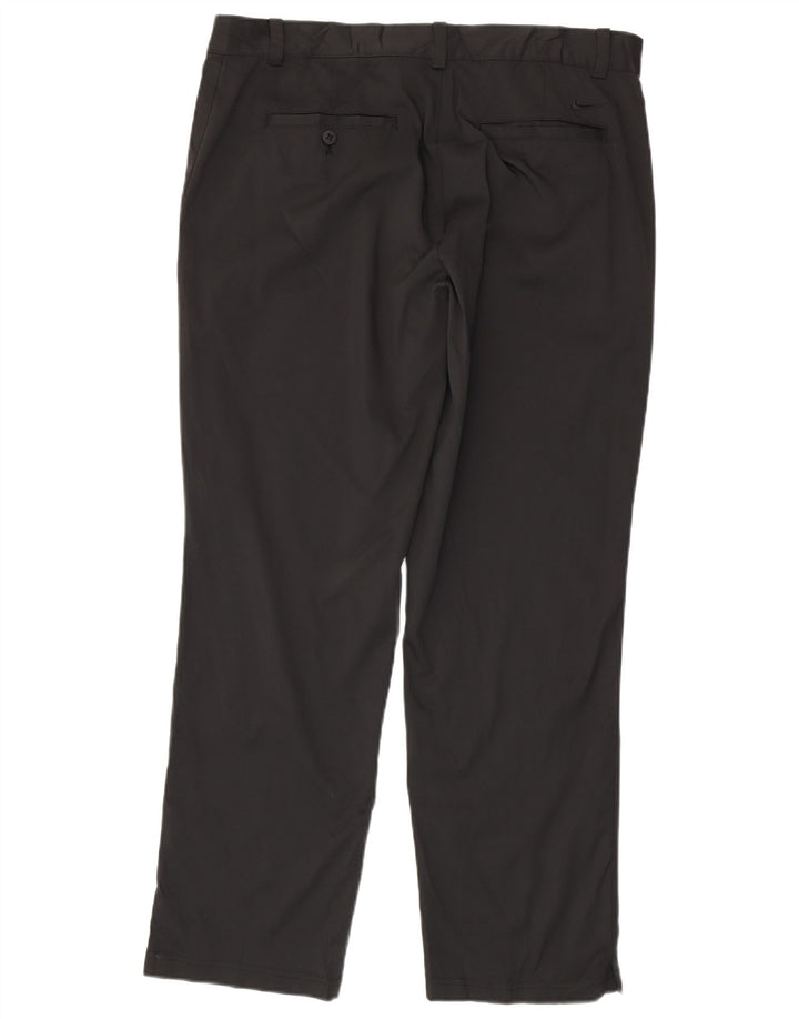 Nike Pantalon chino droit Dri Fit pour homme W35 L30 Noir Polyester