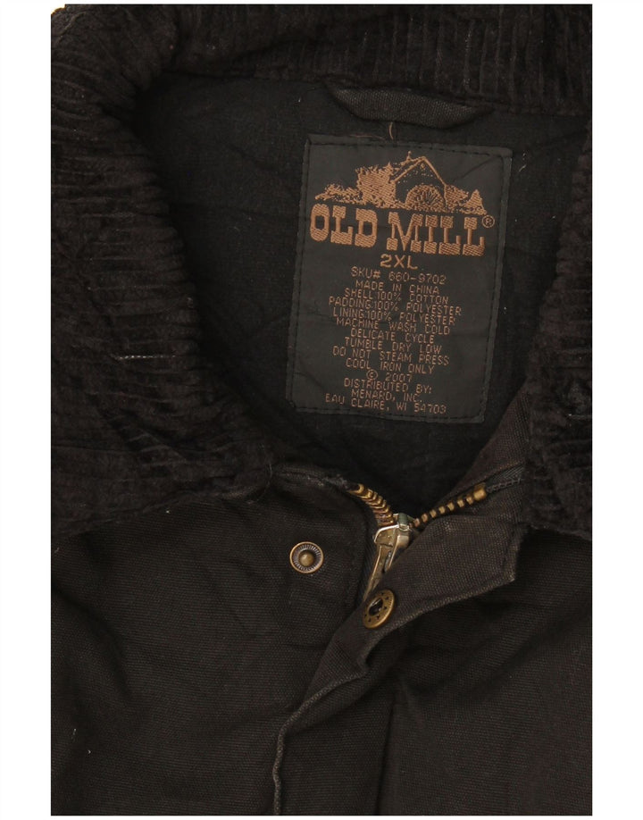Old Mill Veste Coupe-Vent Homme UK 44 2XL Coton Noir