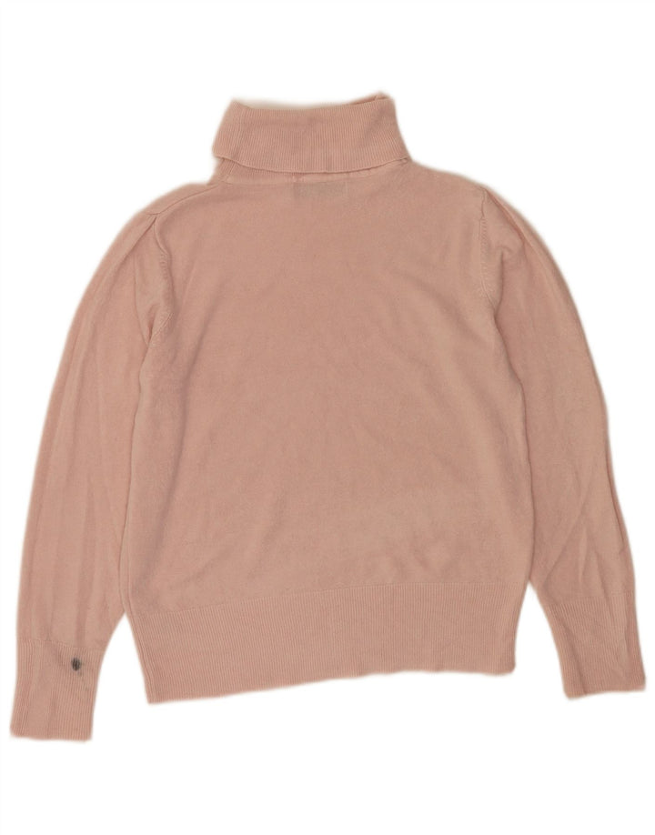 Marks & Spencer Pull col roulé pour femme UK 12 Acrylique rose moyen