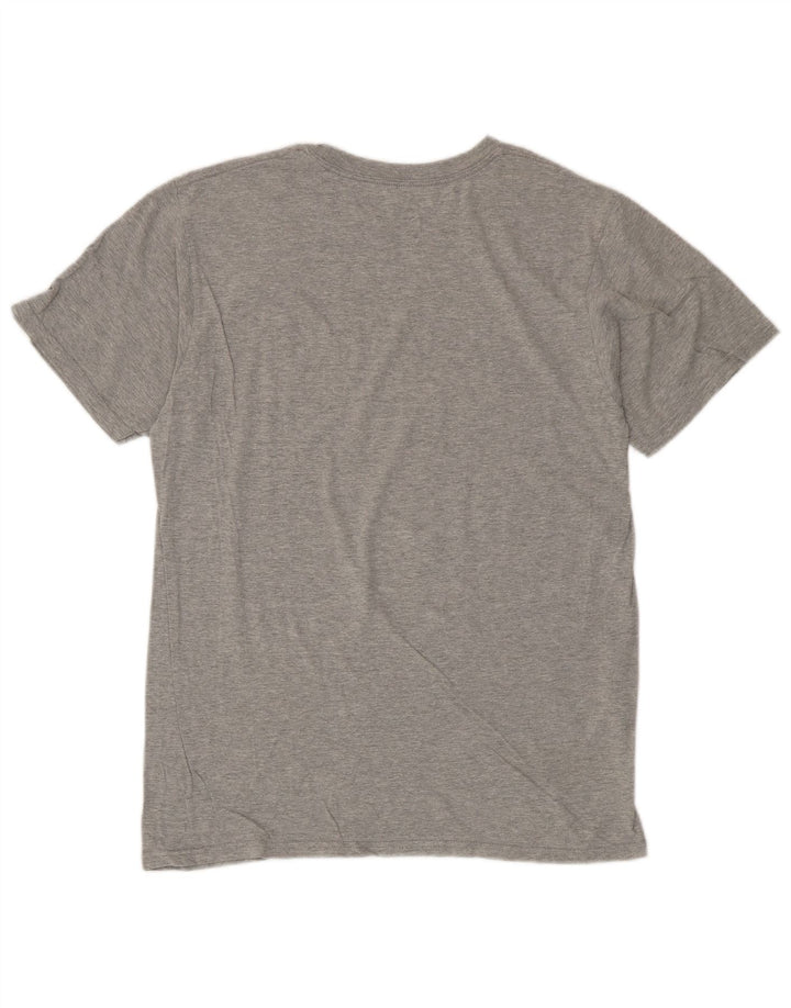 ADIDAS T-Shirt Graphique Homme Gris Moyen Coton