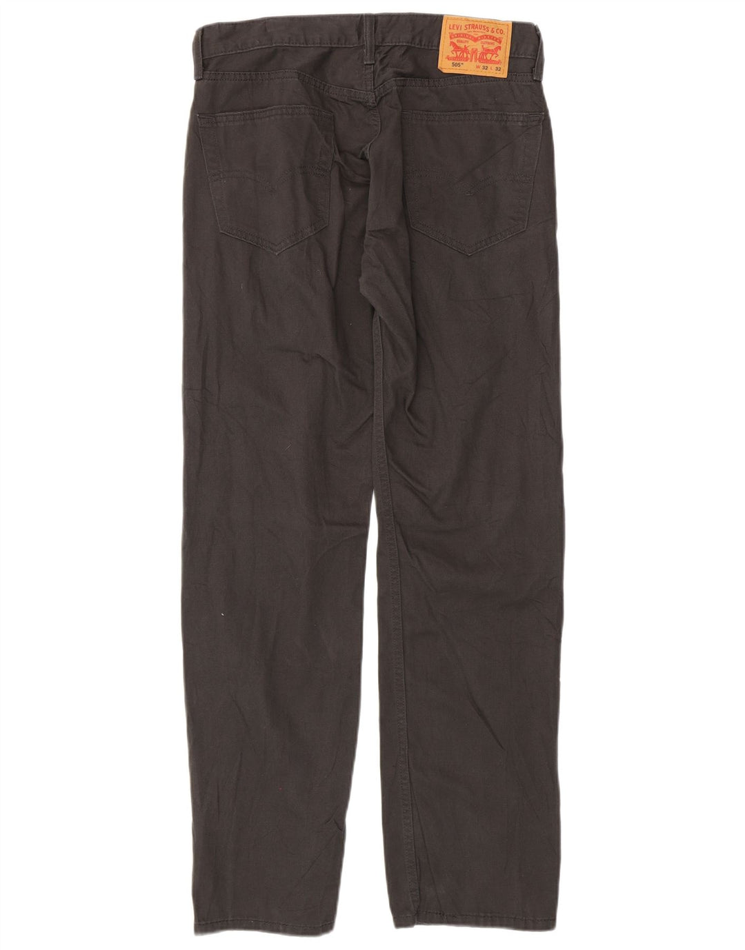 LEVI'S Pantalon décontracté droit 505 W32 L32 Homme Gris Coton