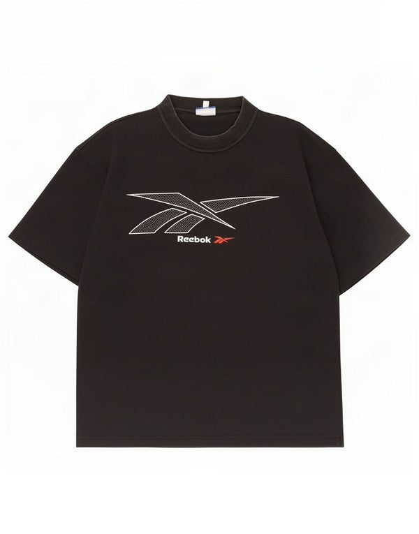 Reebok T-Shirt Graphic Homme Noir Moyen Coton
