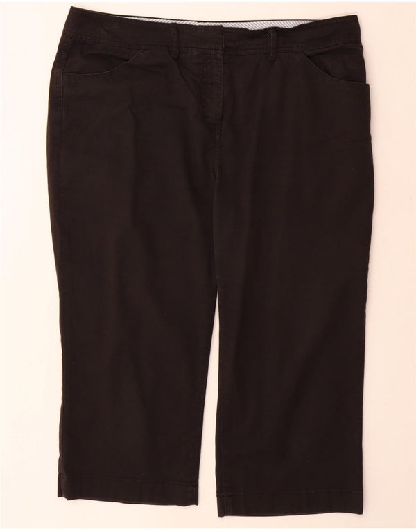 Tommy Hilfiger Pantalon Capri Femme US 16 2XL W36 L22 Coton Noir