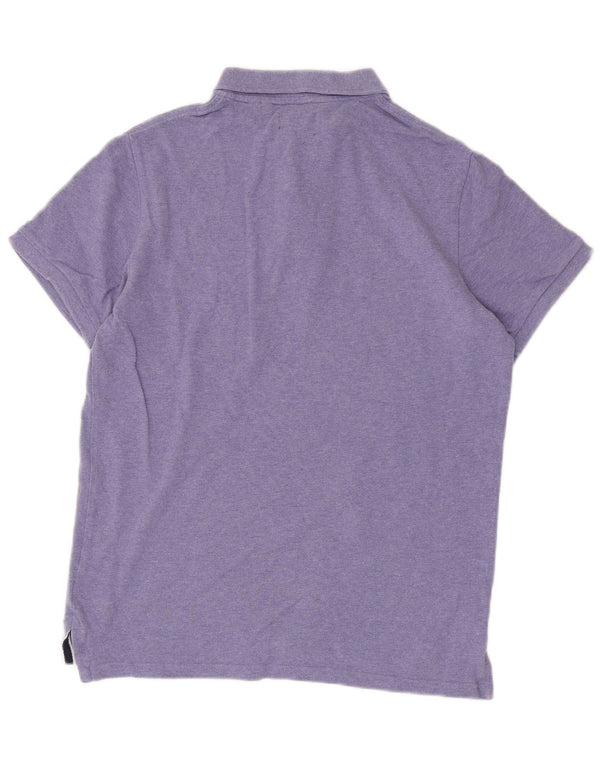 Superdry Polo Homme Large Violet Coton