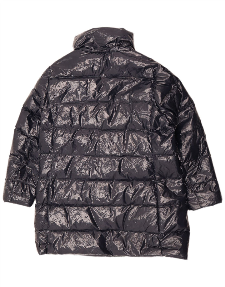 Dkny Manteau rembourré pour femme UK 18 XL Bleu marine Nylon
