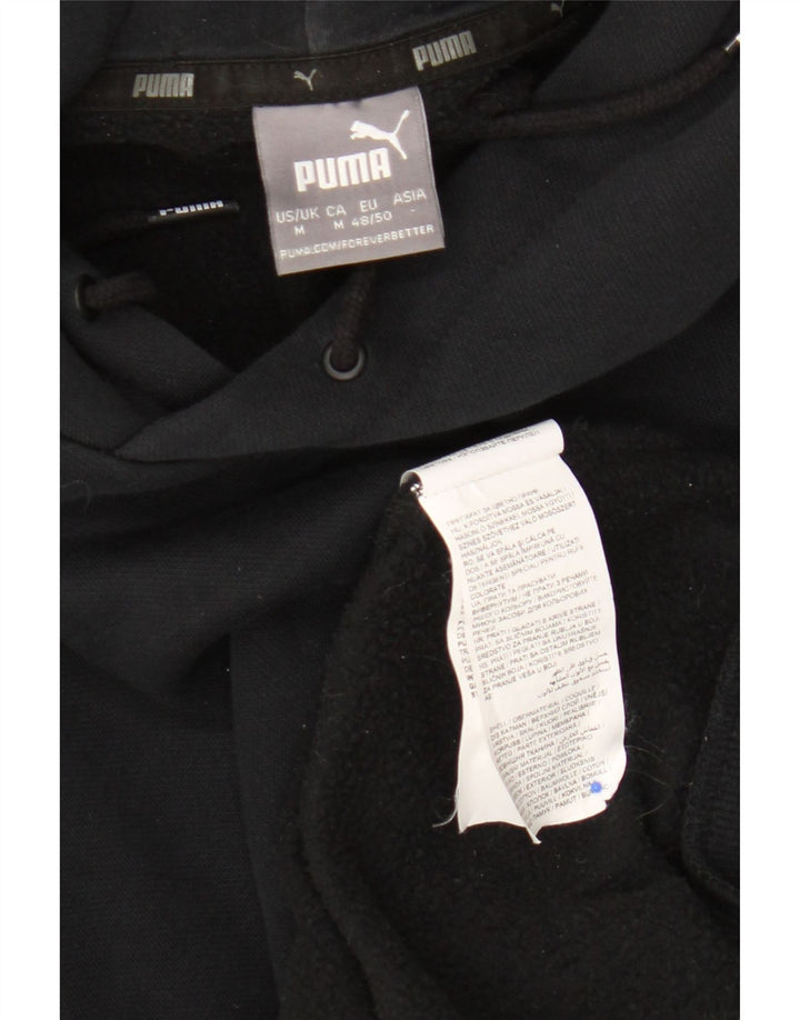 Puma Pull à capuche pour homme en coton noir moyen