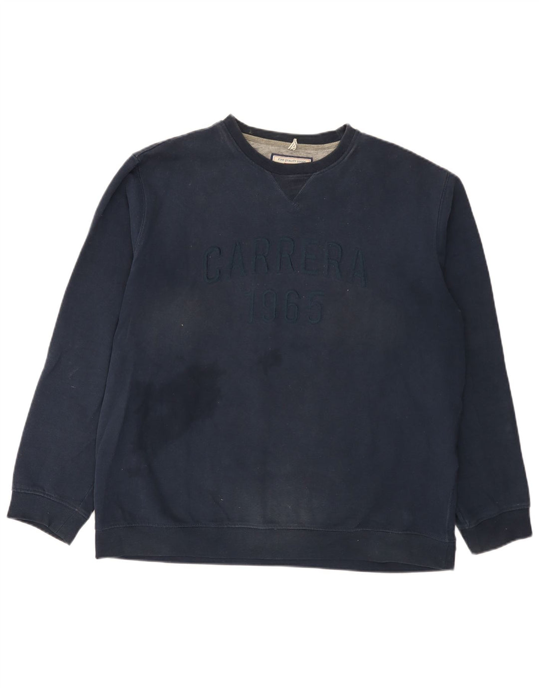 Carrera Homme Graphic Sweatshirt Jumper 2XL Bleu Marine Coton