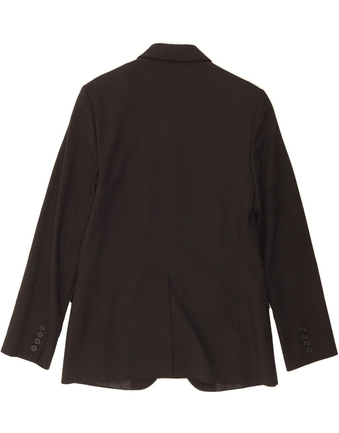 BENETTON Womens 3 Button Blazer Jacket IT 44 Medium Black Polyester Vintage Benetton and Second-Hand Benetton from Messina Hembry 