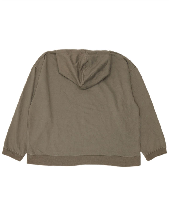 Topshop Pull à capuche surdimensionné pour femme UK 46 Large Kaki Polyester