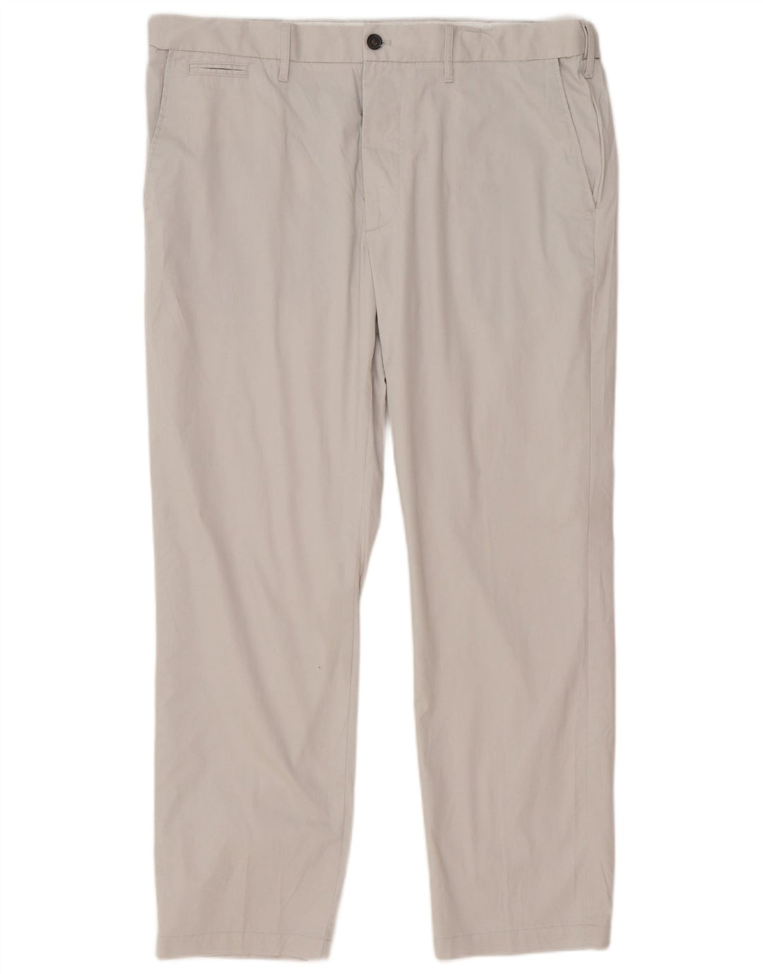 Marks & Spencer Pantalon chino coupe classique pour homme W38 L29 Gris Coton