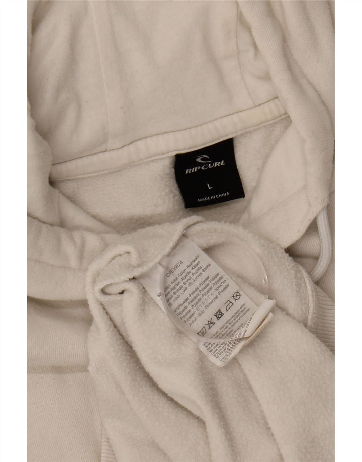 RIP CURL Pull à capuche pour homme Grand coton blanc