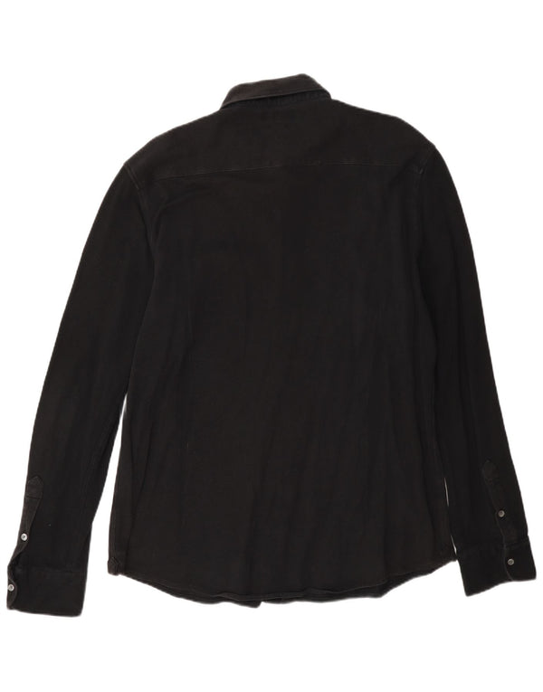 Massimo Dutti Chemise Slim Fit Homme Noir XL