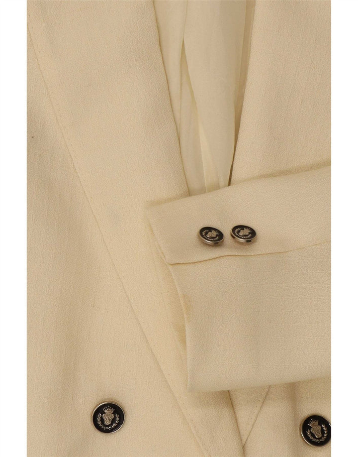 Cody Veste blazer croisée pour femme IT 40 Small Blanc cassé