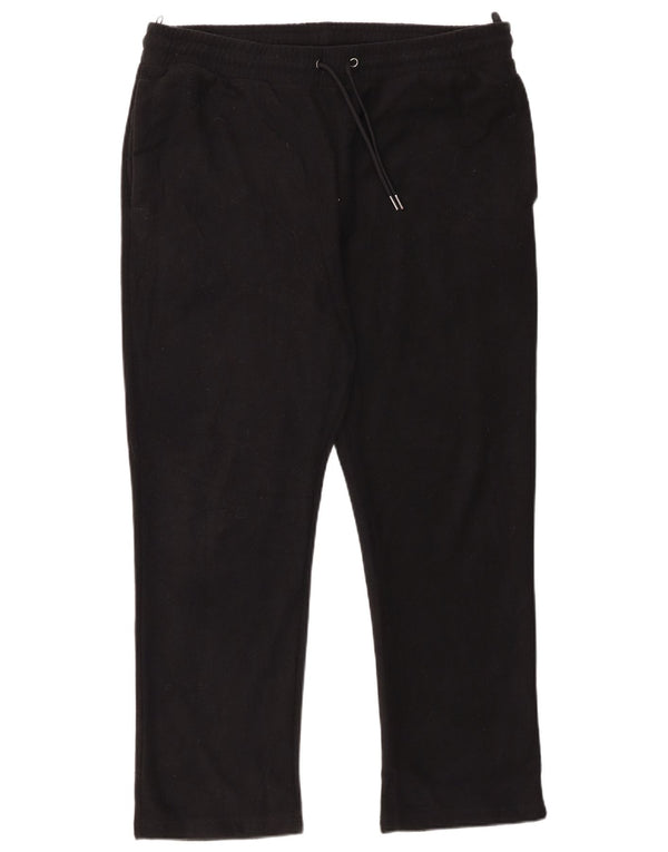 Marks & Spencer Mens Fleece Tracksuit Trousers Large Black Polyester