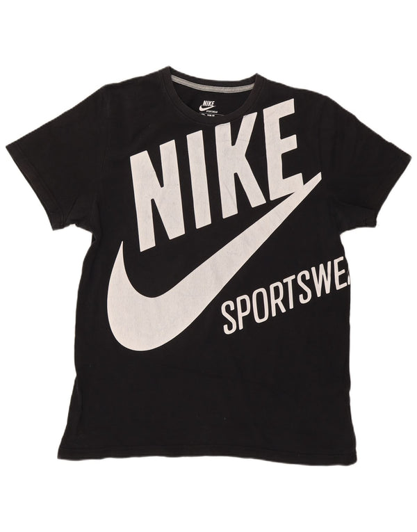 Nike T-shirt coupe slim pour homme en coton noir 2XL