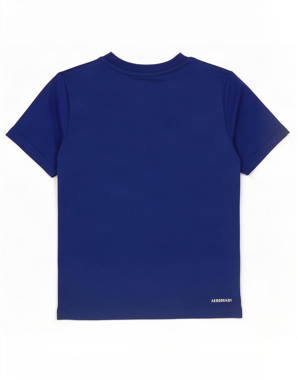 Adidas Garçon Aeroready T-Shirt Top 8-9 ans Bleu Polyester