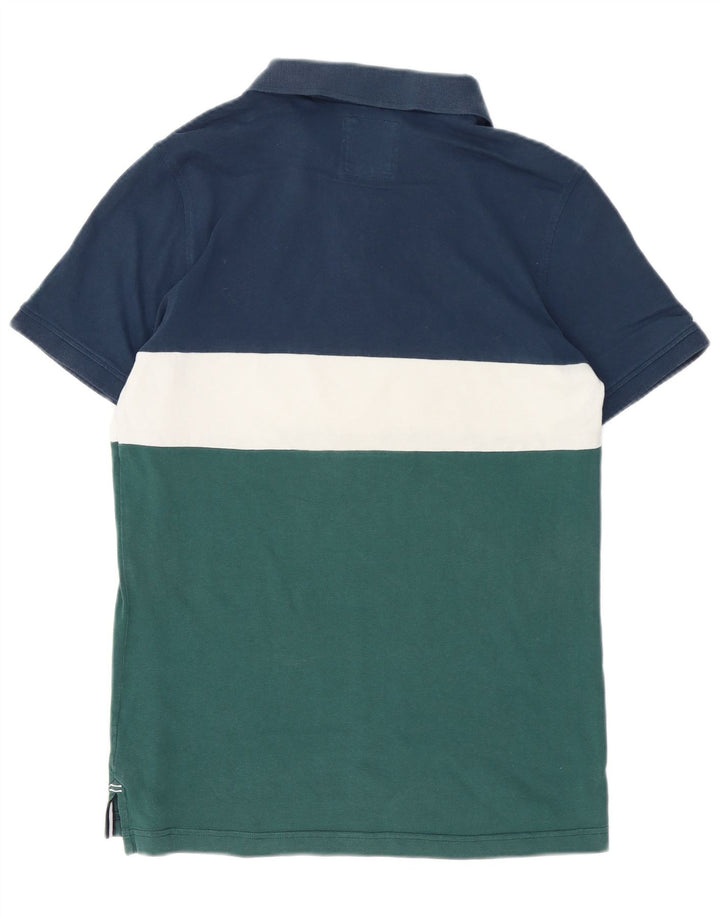 Crew Clothing Polo Homme Bleu Moyen Colourblock Coton