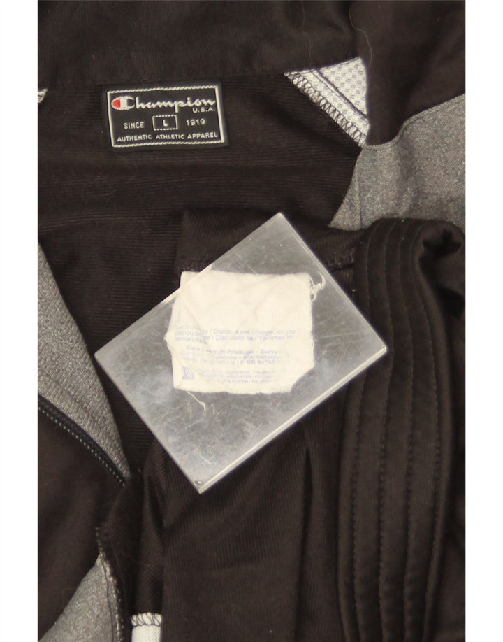 Champion Veste de Survêtement Graphique pour Homme Grand Noir Colorblock