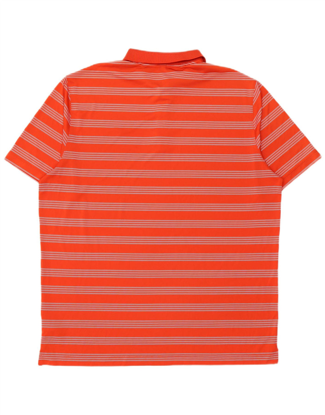Nike Polo Dri Fit pour homme 2XL en polyester rayé orange