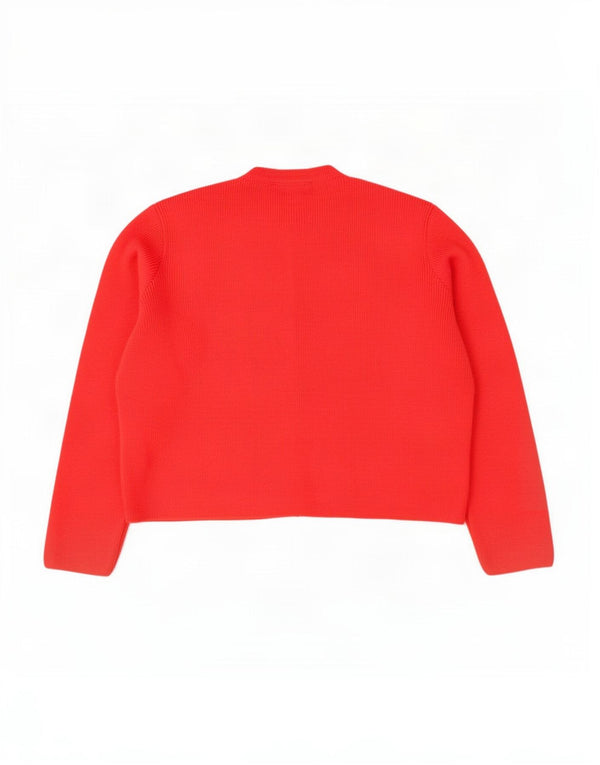 Marks & Spencer Pull cardigan surdimensionné pour femme UK 16 Grand acrylique rouge