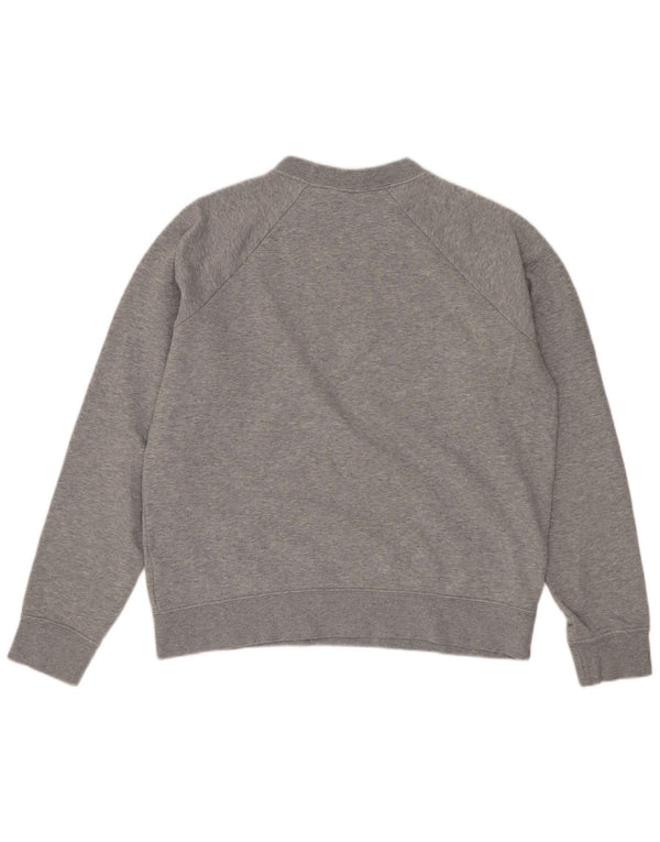 Nike Sweat-shirt surdimensionné graphique pour femme UK 10 Petit gris moucheté