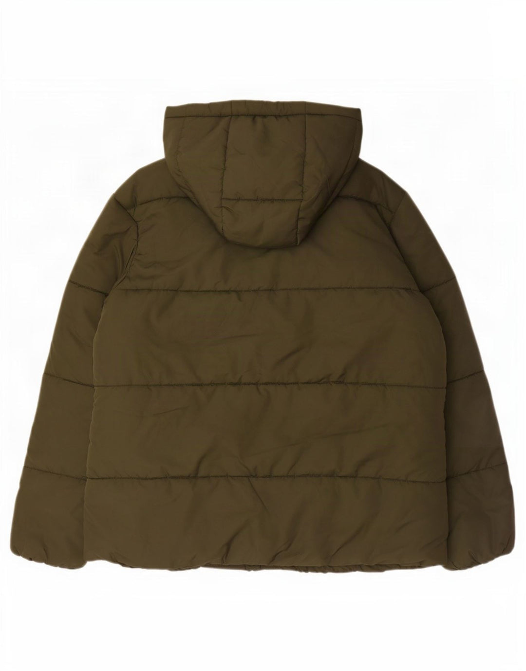 Marks & Spencer Veste matelassée à capuche pour femme UK 16 Large Kaki Polyester