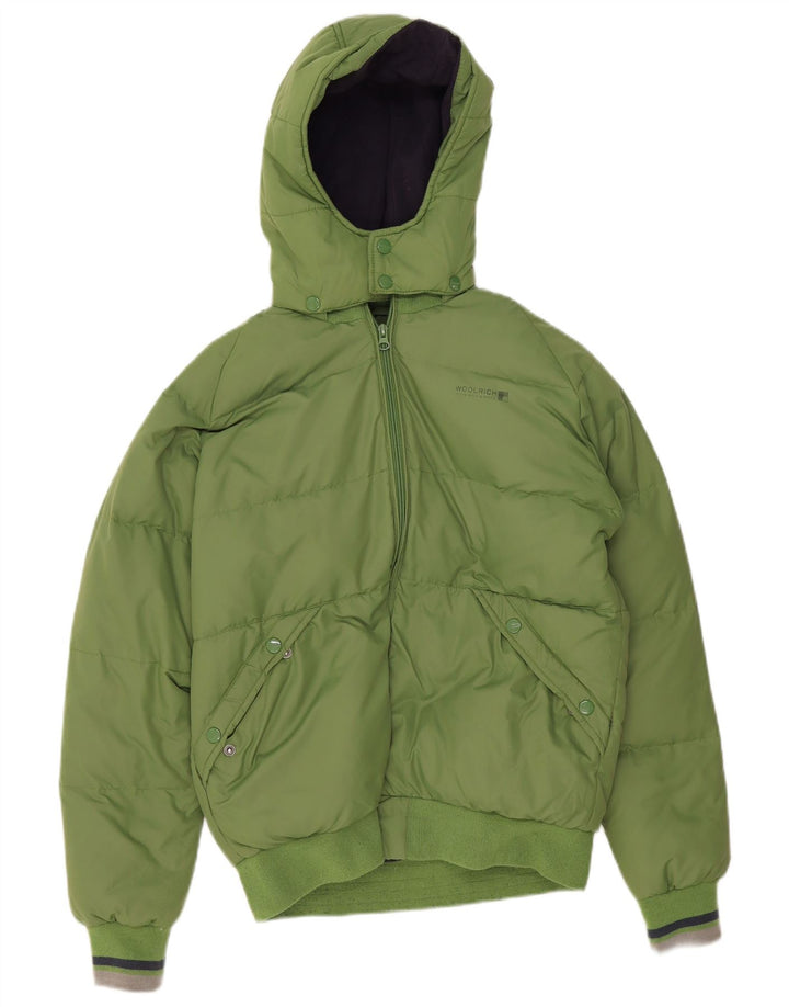Woolrich Veste matelassée à capuche graphique pour garçon 13-14 ans Vert