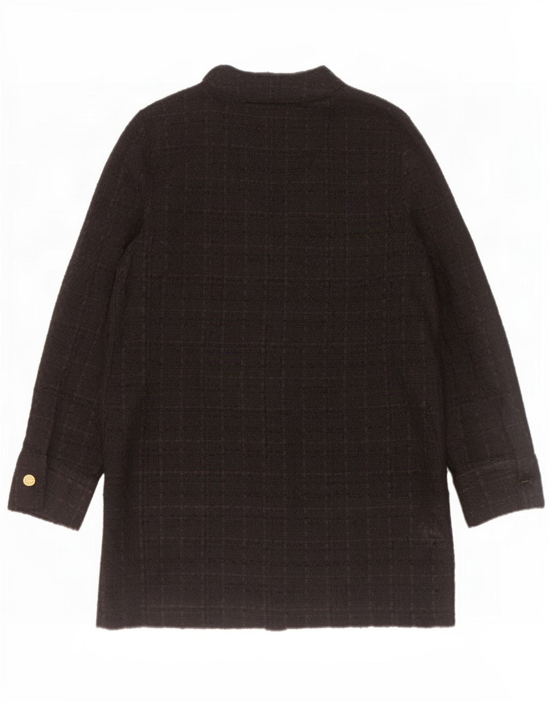 Zara Veste Blazer 6 Boutons Femme UK 14 Polyester Noir Moyen à Carreaux